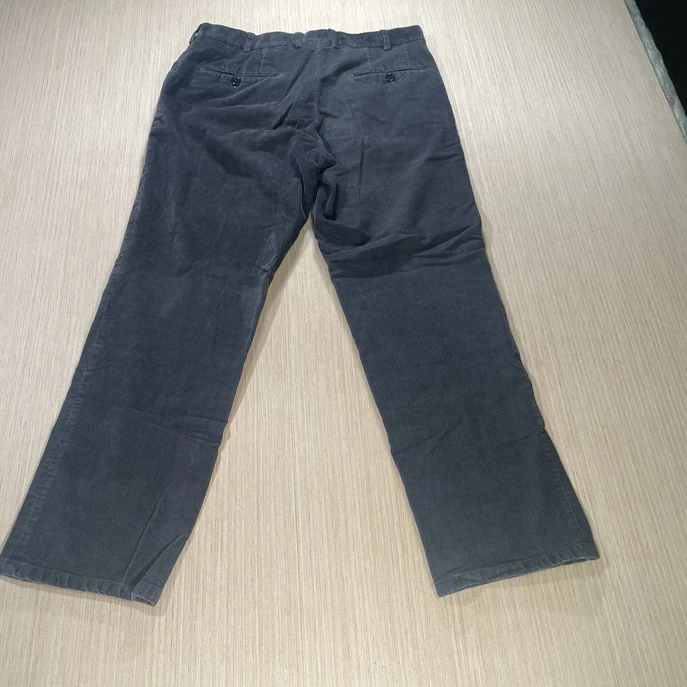 JB Britches Torino Corduroy Pants‎ Men 34R Charcoal Made In Italy Old Money